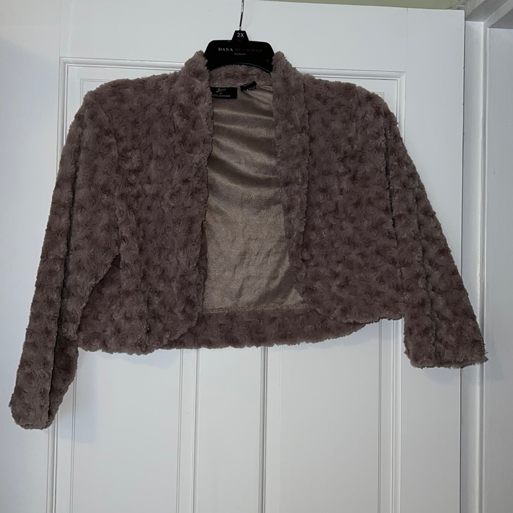 Furry cropped jacket